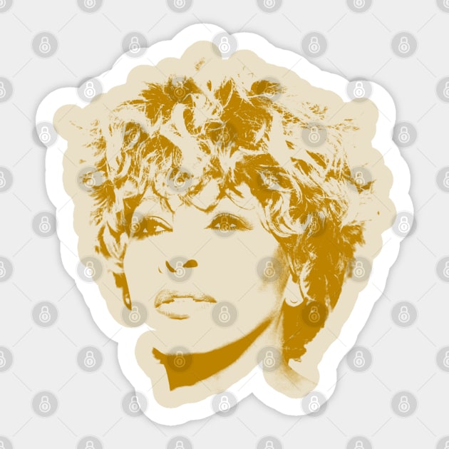 Retro Tina Turner Classic Sticker by Native Culture